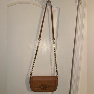 Tory Burch Brown Leather Crossbody Bag